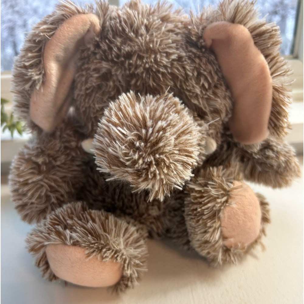 Cozy Hugs plush brown elephant aromatherapy heat & cold weighted